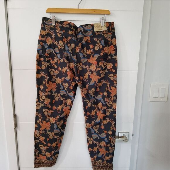 Desigual Exotic Cropped Jeans Size 46/14 - Picture 9 of 16